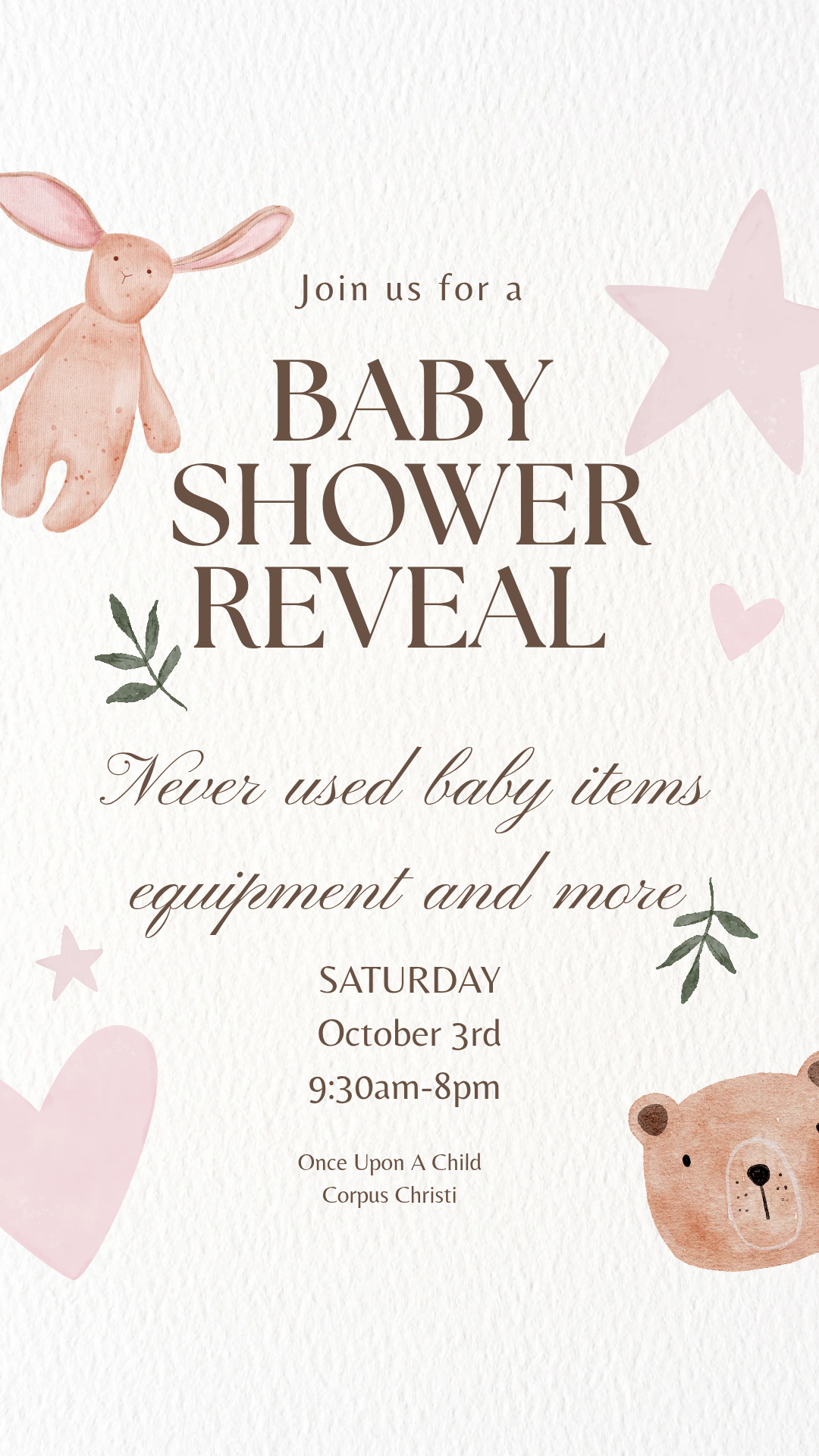 baby shower reveal
